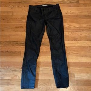 Mid-Rise Wax Black Madewell Jeans